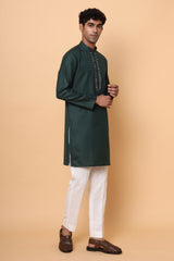 Deep Emerald Green Kurta Set