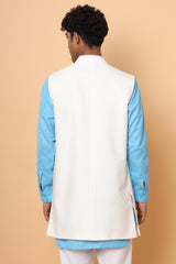Blue Symphony: Three-piece Kurta Set