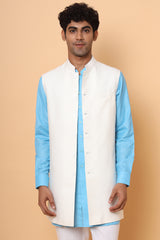 Blue Symphony: Three-piece Kurta Set