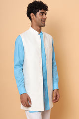 Blue Symphony: Three-piece Kurta Set