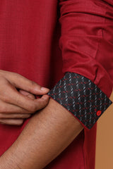 Maroon Melody Kurta Set