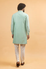 Tranquil : Mint Green Jacket Kurta Set