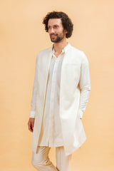 REGAL : Ivory Kurta Jacket Set