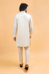 REGAL : Ivory Kurta Jacket Set