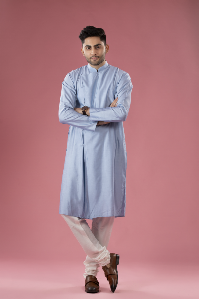 Ambar: Pastel Blue Kurta Set
