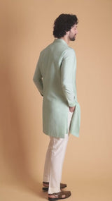 Tranquil : Mint Green Jacket Kurta Set